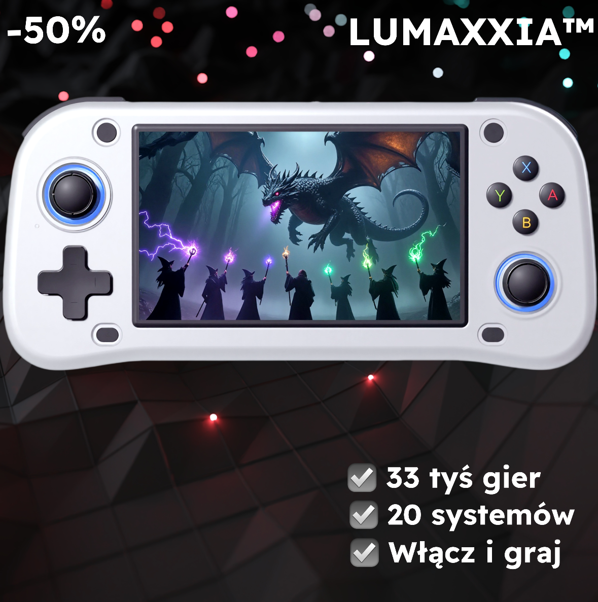 Lumaxxia™ - Przenośna Retro Konsola Do Gier